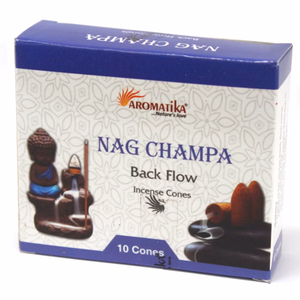 Aromatica Backflow Røkelseskjegler - Nag Champa