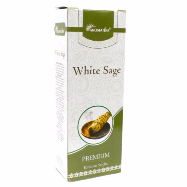 Aromatica Premium Røkelsespinner - Hvit Salvie - Bilde 3