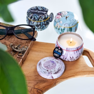 Art Tin Candle - Russian Dolls