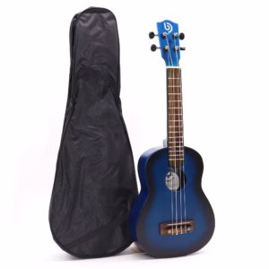 Artisan Made Ukulele - Blue Sunburst Sunburst Finish - 4 String