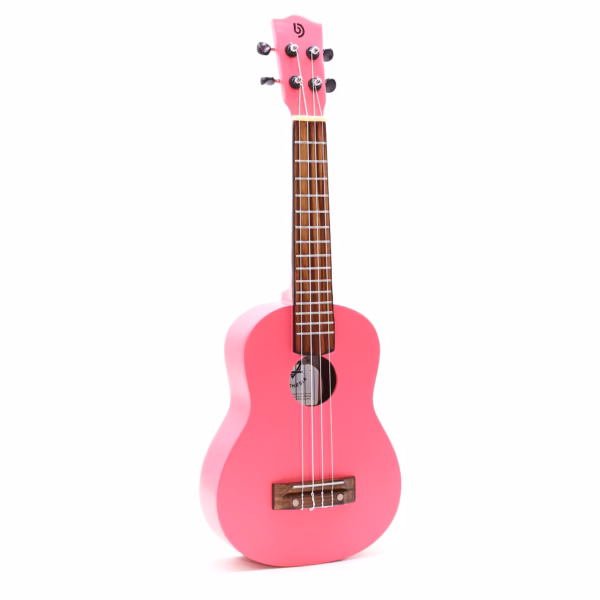 Ambachtelijk Gemaakte Ukelele - Felroze Afwerking (4 Snaren) - Afbeelding 3