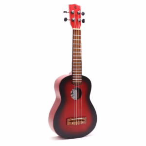 Håndlaget Ukulele - Natural Sunburst Finish (4 Strenger)