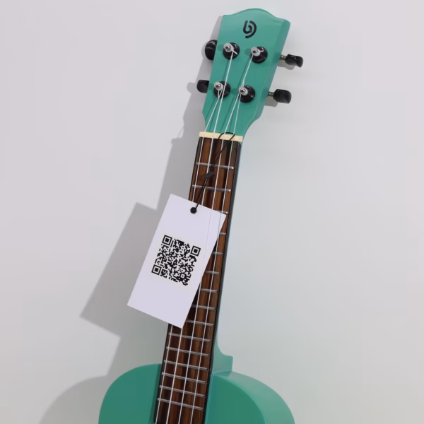 Håndlaget Ukulele - Orange Sunburst-Finish (4 Strenger) - Bilde 6