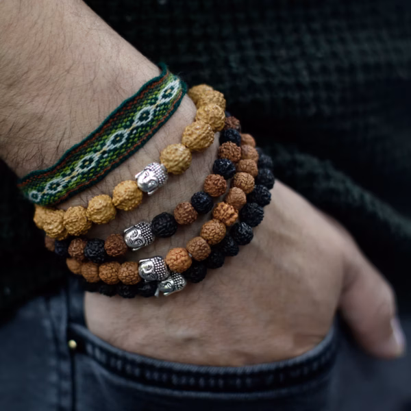 Assorted Rudraksha Buddah Bangles - Image 2