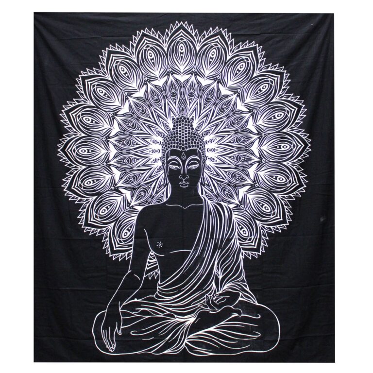 BW-Double-Cotton-Bedspread-Wall-Hanging-Buddha