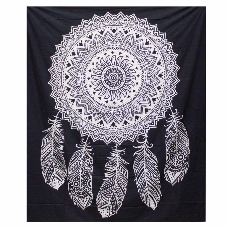 BW-Double-Cotton-Bedspread-Wall-Hanging-Dreamcatcher