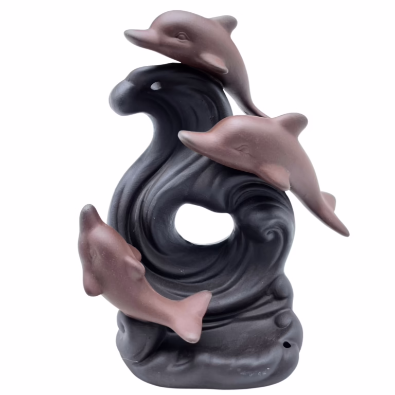 Backflow-Incense-Burner-Dolphin-Wave