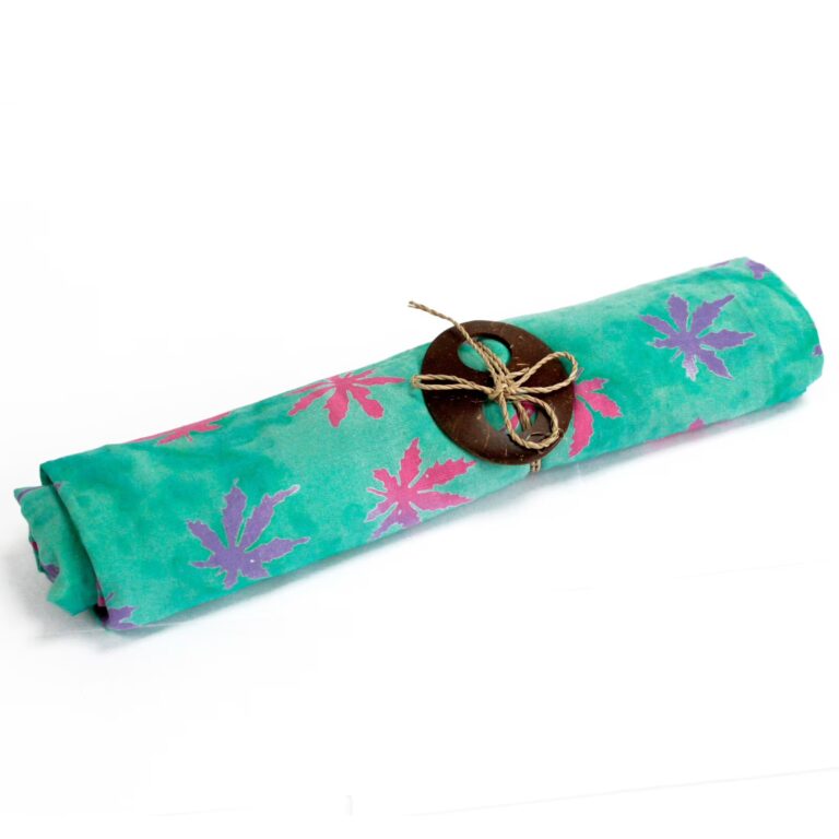Bali-Block-Print-Sarong-Tropical-Leaves-4-Assorted-Colours