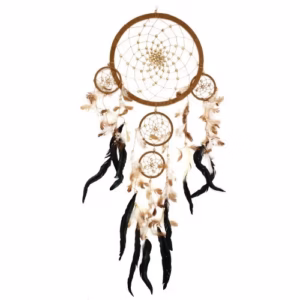 Bali Dreamcatcher - Large Round - Cream/Coffee/Choc