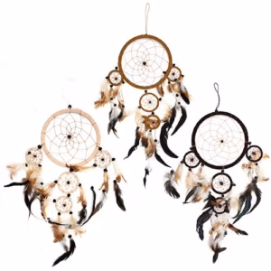 Bali Dreamcatcher - XLarge Round - Cream/Coffee/Choc