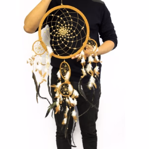Bali Dreamcatcher - XLarge Round - Cream/Coffee/Choc