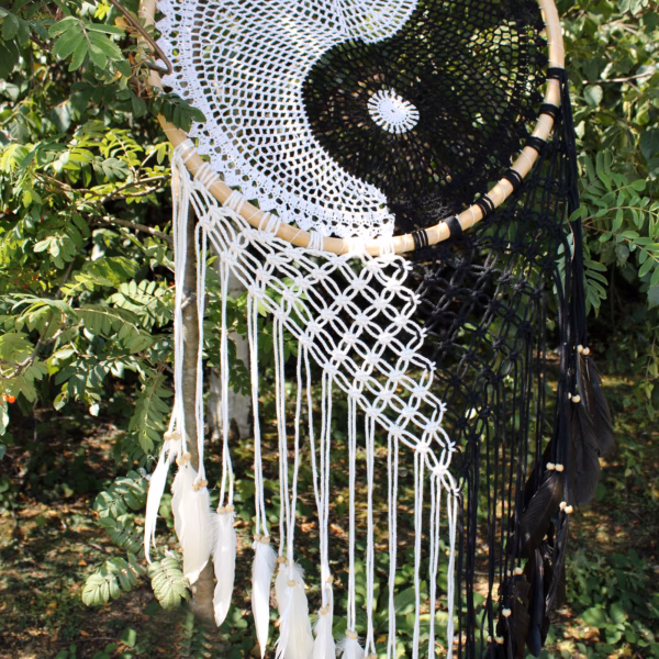 Bali Drømmefangere - Ekstra Stor Ying Yang D: 50cm - Image 2
