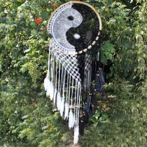 Bali Drømmefanger - Ekstra Ying Yang D: 50 cm Stor