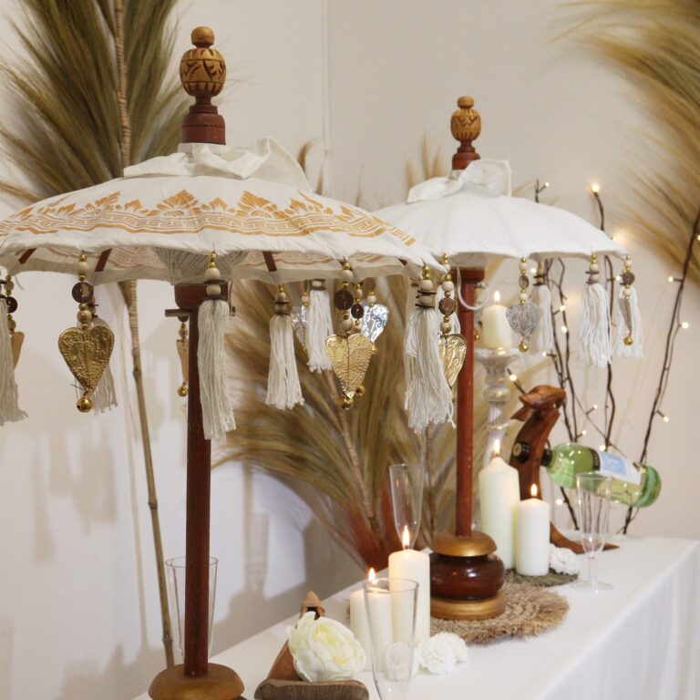 Bali-Home-Decor-Parasol-Canvas-Gold-Decor-40cm