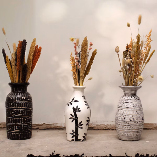 Vase med Bambusmotiv - Naturell - Bilde 2