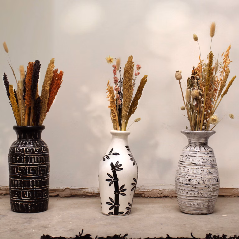 Bamboo-Motif-Shaped-Vase-Natural