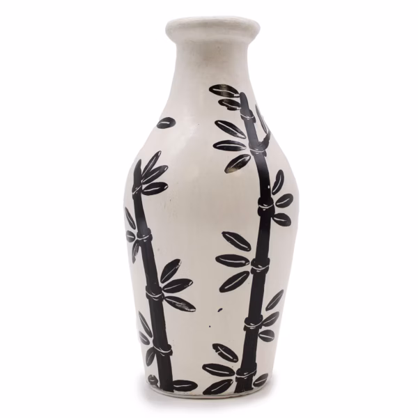Vase med Bambusmotiv - Naturell