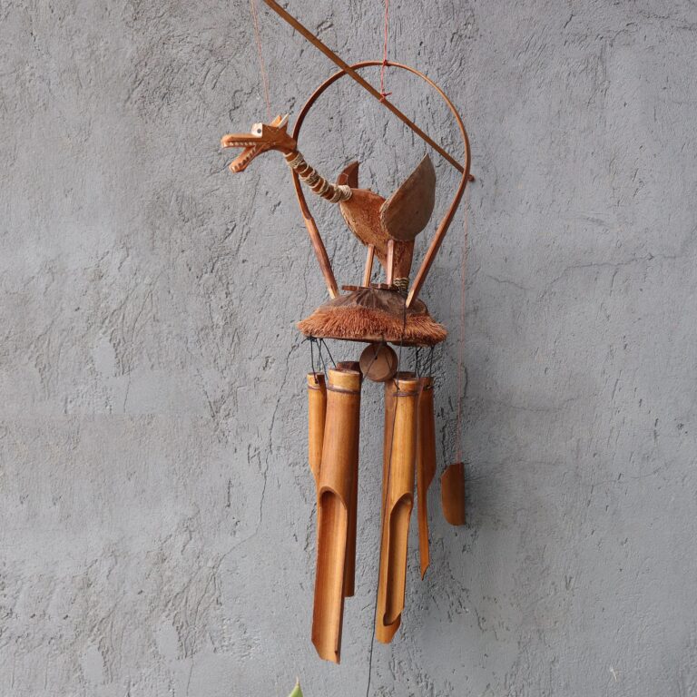Bamboo-Windchime-Natural-finish-Coconut-Dragon