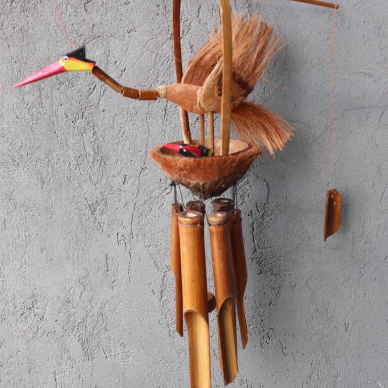 Bamboo-Windchime-Natural-finish-Mother-Chicks