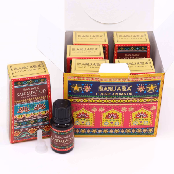 Banjara Indisk Duftolje 10ml - Sandeltre - Bilde 2