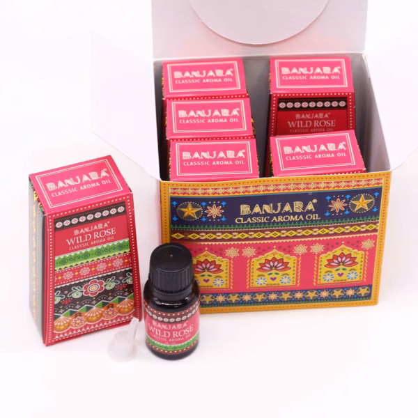 Banjara Indiase Geurolie 10Ml - Wilde Roos - Afbeelding 2