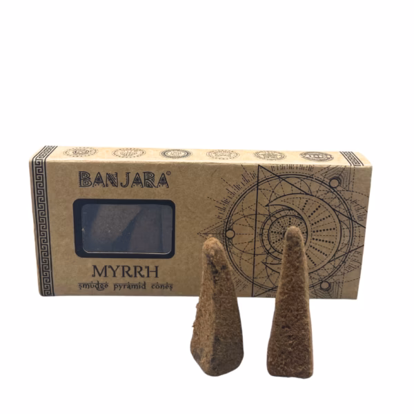 Banjara Smudge Pyramid Røkelseskjegler - Myrra - Bilde 2