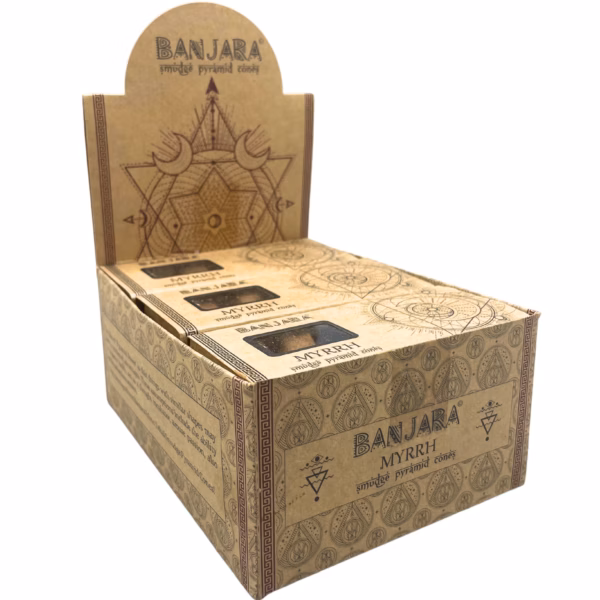 Banjara Smudge Pyramid Røkelseskjegler - Myrra - Bilde 4