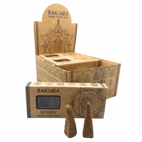 Banjara Smudge Pyramid Røkelseskjegler - Myrra