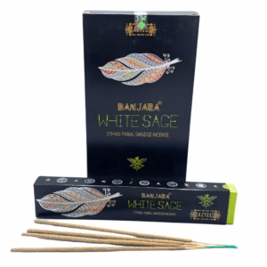 Banjara Tribal Smudge Røkelsepinner - Hvit Salvie