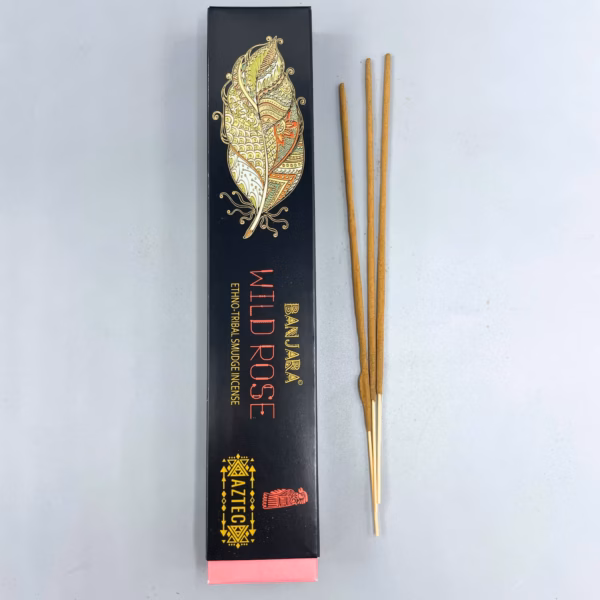 Banjara Tribal Smudge Røkelsespinner - Wild Rose - Bilde 2