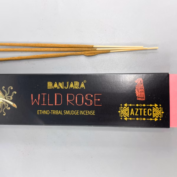 Banjara Tribal Smudge Røkelsespinner - Wild Rose - Bilde 3