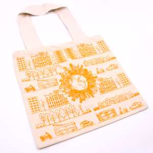 Baumwoll - Einkaufstasche - City Life - 10 Oz - Groß