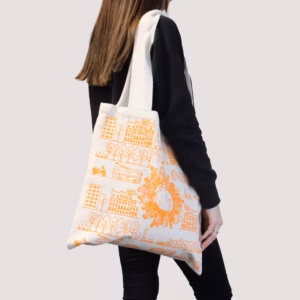 Baumwoll - Einkaufstasche - City Life - 10 Oz - Groß