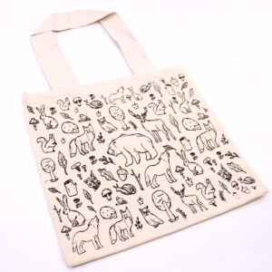 Cabas en Coton - Vie Forestière - 10oz - Grand