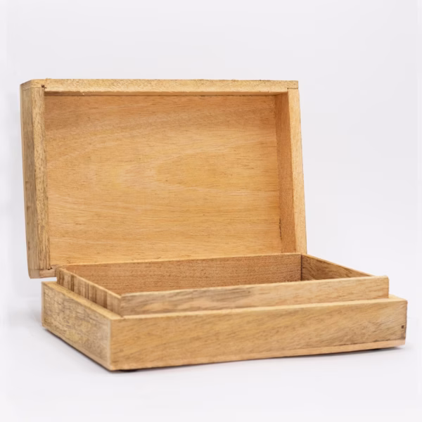 Big Rectangle Box 21.5X14X6.3Cm - Hamsa Whitewash - Image 2