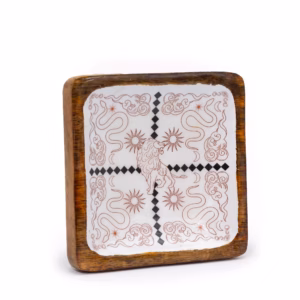 Stort Firkantet Nipsskrin 15x15x2,5 cm - Hop Hare