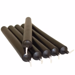 Black Dinner Candles Bulk 5Pcs
