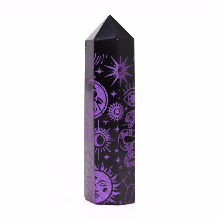 Black-Obsidian-Points-approx-60-70-gm-9cm-Mystic-Story-Deep-Purple
