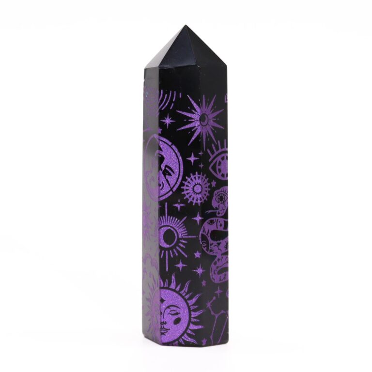 Black-Obsidian-Points-approx-60-70-gm-9cm-Mystic-Story-Deep-Purple