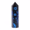 Schwarze Obsidianspitzen (ca. 60–70 g, 9 cm) – Mystic Story – Mitternachtsblau – Bild 2