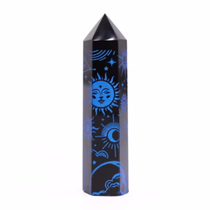 Spisser Av Svart Obsidian (Ca. 60-70 G 9 cm) - Mystic Story - Midnattsblå
