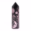 Svart Obsidian Spiss (Ca. 60-70 G 9 cm) - Mystic Story - Rose Pink - Bilde 2
