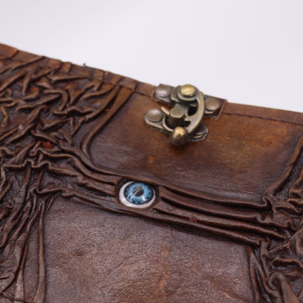 Svart Solbrun Bok - Evil Eye-Dekor - 160 Sider med Dekkede Kanter - 17x12,5 cm - Bilde 2