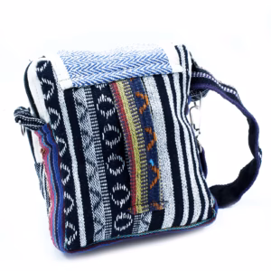Sac à Bandoulière en Chanvre et Jhari - Sac de Voyage