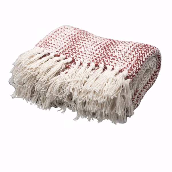Boho Comfort Pledd - 125x150cm - Ruby Two Tone - Bilde 2