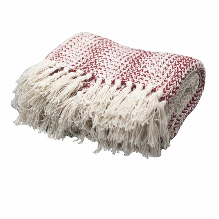 Boho-Comfort-Throws-125x150cm-Ruby-Two-Tone