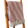 Couverture Confort Boho - 125x150cm - Rubis Bicolore