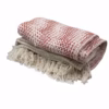 Couverture Confort Boho - 125x150cm - Rubis Bicolore – Image 4