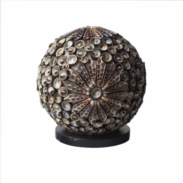 Boho-Sea-Shell-Lamp-Chocolate-Twist-Globe-15cm