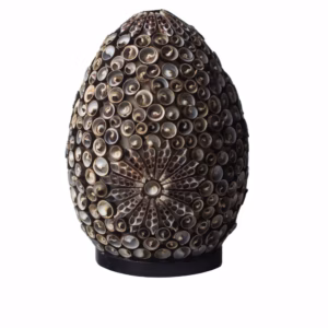 Boho Havskjell Lampe - Chocolate Twist Oval - 20 cm